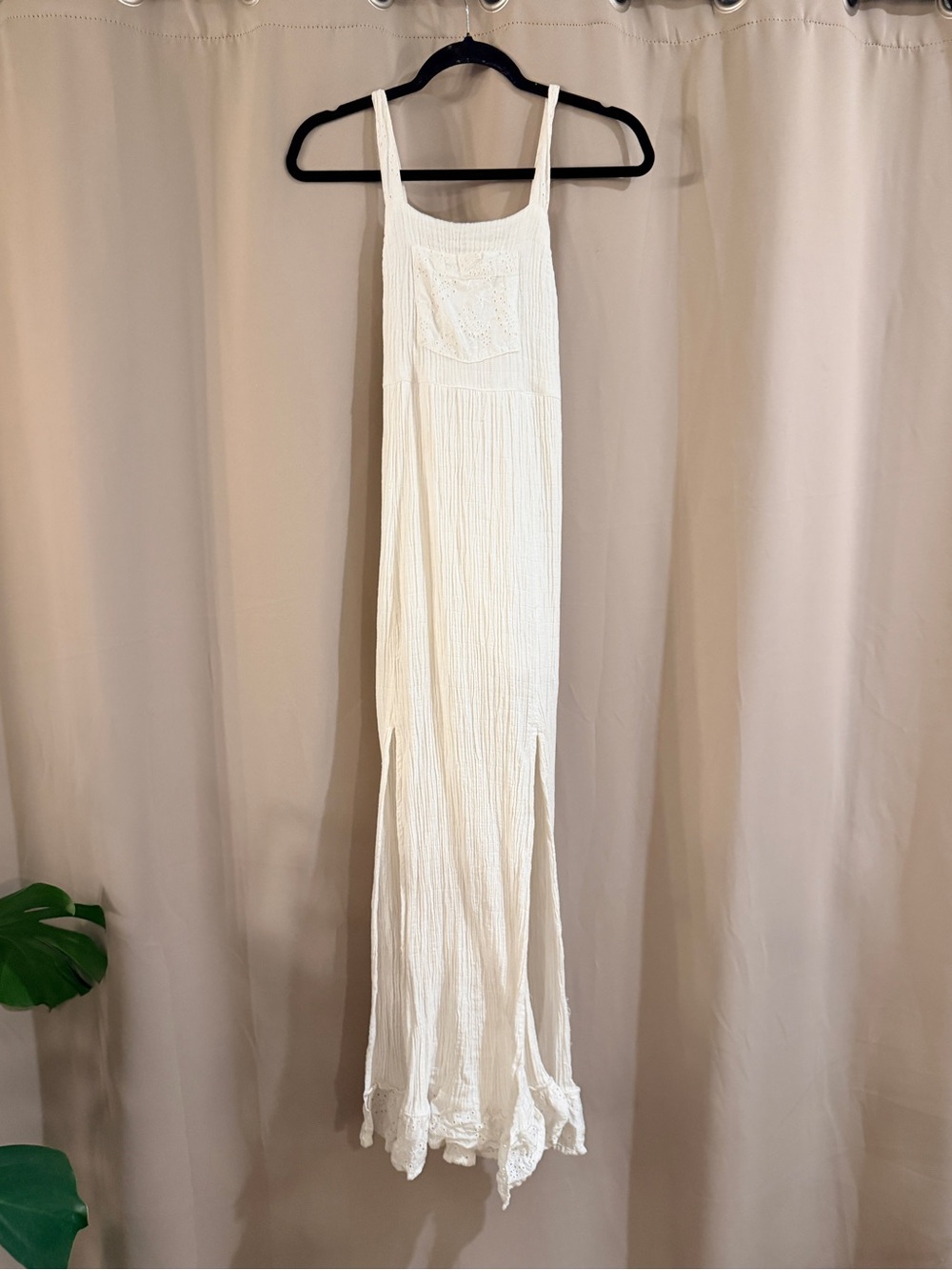 Women’s Cleo + Wolf  Cotton Maxi Dress with Lace Hem